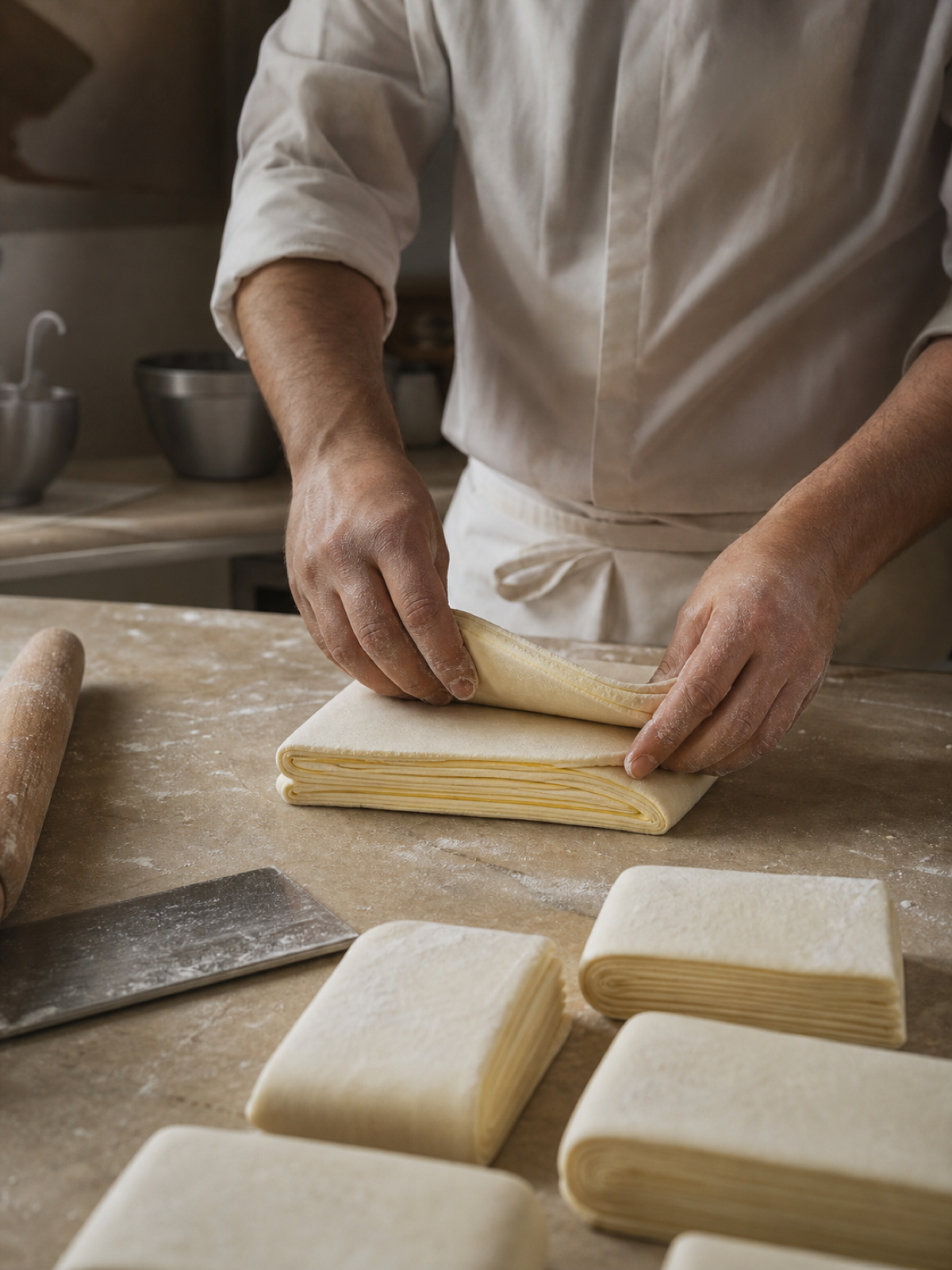 French baking technique practised with precision